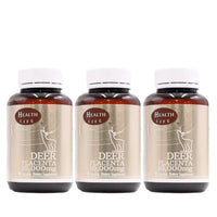 Health Life Deer Placenta 紐西蘭 鹿胎素膠囊 10000mg 90粒 3入