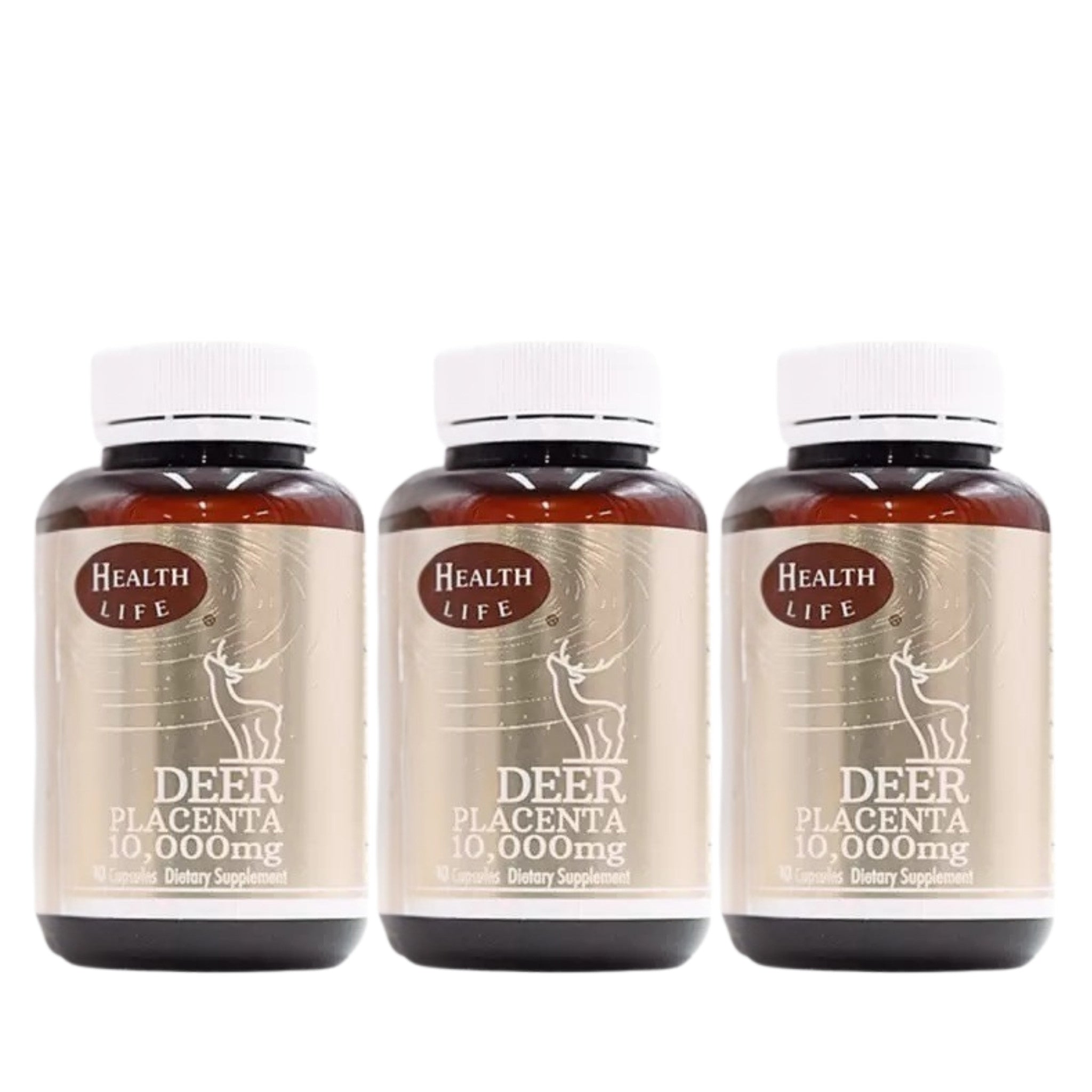 Health Life Deer Placenta 紐西蘭 鹿胎素膠囊 10000mg 90粒 3入