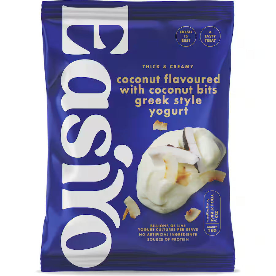 Easiyo Greek Style Yoghurt Base Coconut With Coconut Bits 紐西蘭希臘式優格椰香果粒優格粉 225g