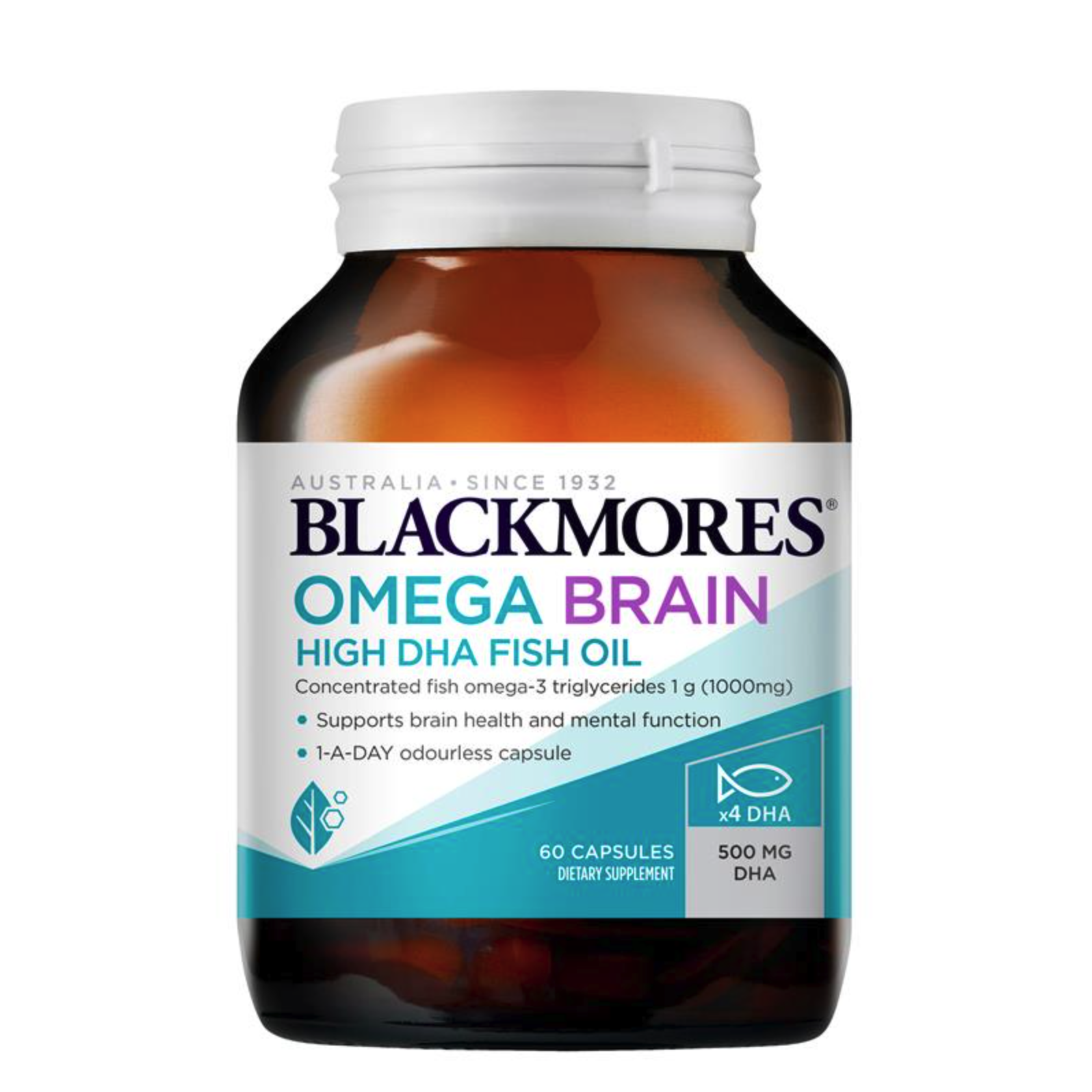 Blackmores OMEGA3 BRAIN 澳洲澳佳寶高濃度DHA魚油膠囊 60粒