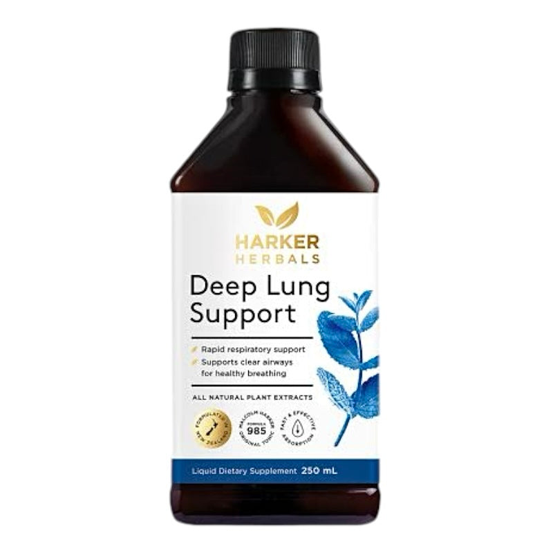 Harker Herbals Deep Lung Support 紐西蘭天然草本深度清肺液 250ml素食友善