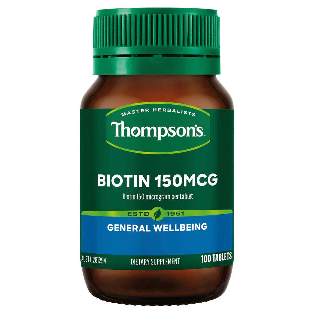 Thompson’s Biotin 紐西蘭湯普森 高濃度生物素 100粒 適合純素食