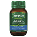 Thompson’s Ginkgo 湯普森 銀杏 6000mg 膠囊 60粒 適合純素食
