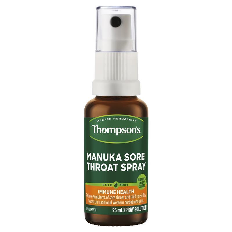 Thompson’s Manuka Sore Throat Spray 湯普森 麥蘆卡喉嚨舒緩噴霧 25ml
