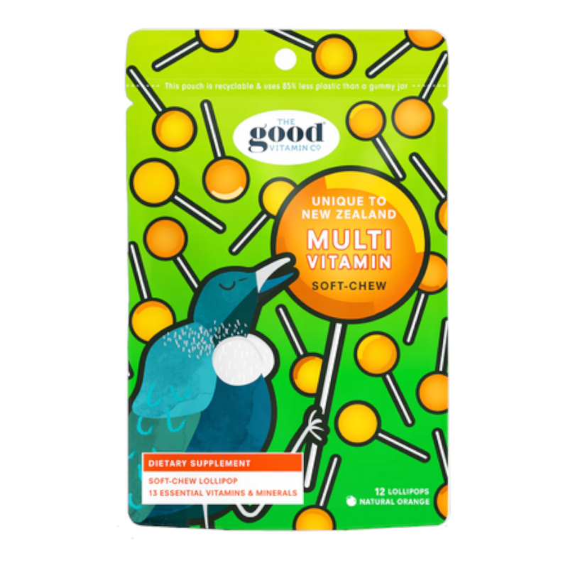 The Good Vitamin Co. Kids Good Multi Lollipops 兒童綜合維他命棒棒糖 12入 天然橙味