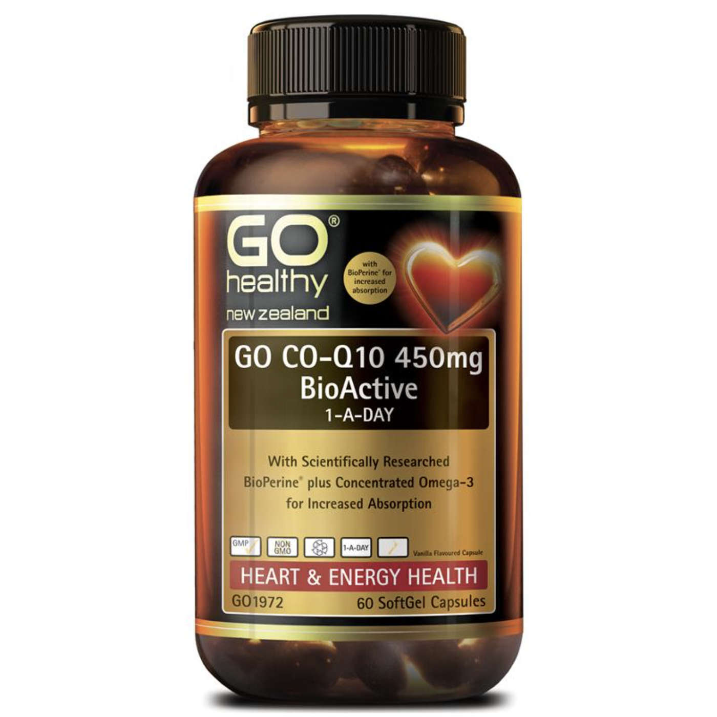 Go Healthy CO-Q10 紐西蘭 輔酶Q10 護心寶 450mg 60粒