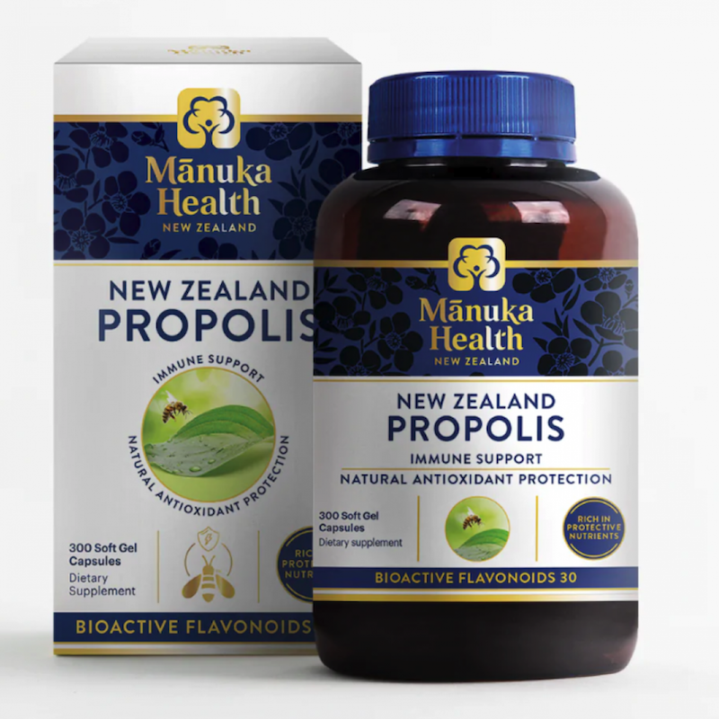 Manuka Health Propolis 紐西蘭蜜紐康 黑蜂膠膠囊 BIO30 500粒