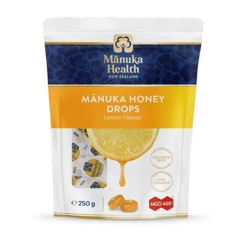 Manuka Health 紐西蘭蜜紐康 麥蘆卡蜂蜜 MGO400+ 蜂膠糖 檸檬 250g