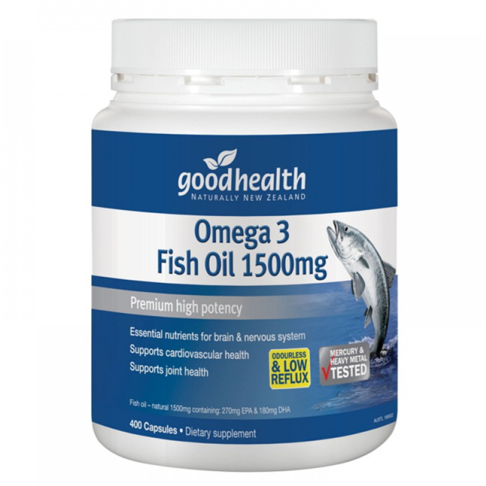 Good Health Fish Oil 紐西蘭好健康 魚油膠囊 1500mg 400粒