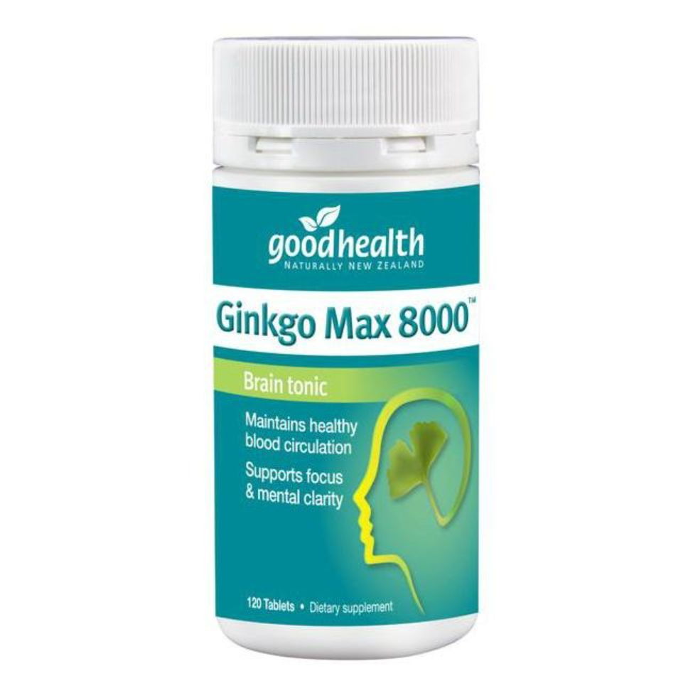 Good Health Ginkgo Max 8000 紐西蘭好健康 銀杏精華 120片 適合素食者