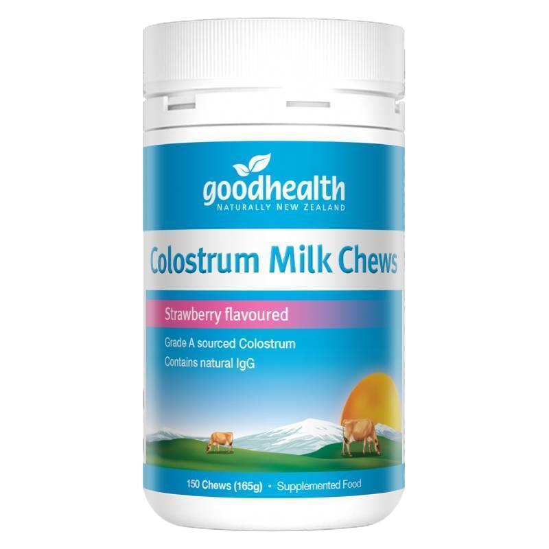 Good Health 紐西蘭好健康牛奶初乳咀嚼片 草莓口味 150粒