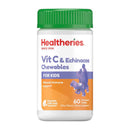Healtheries Vit C Echinacea 紐西蘭賀壽利 兒童維他命 C+紫錐花 咀嚼片 60粒