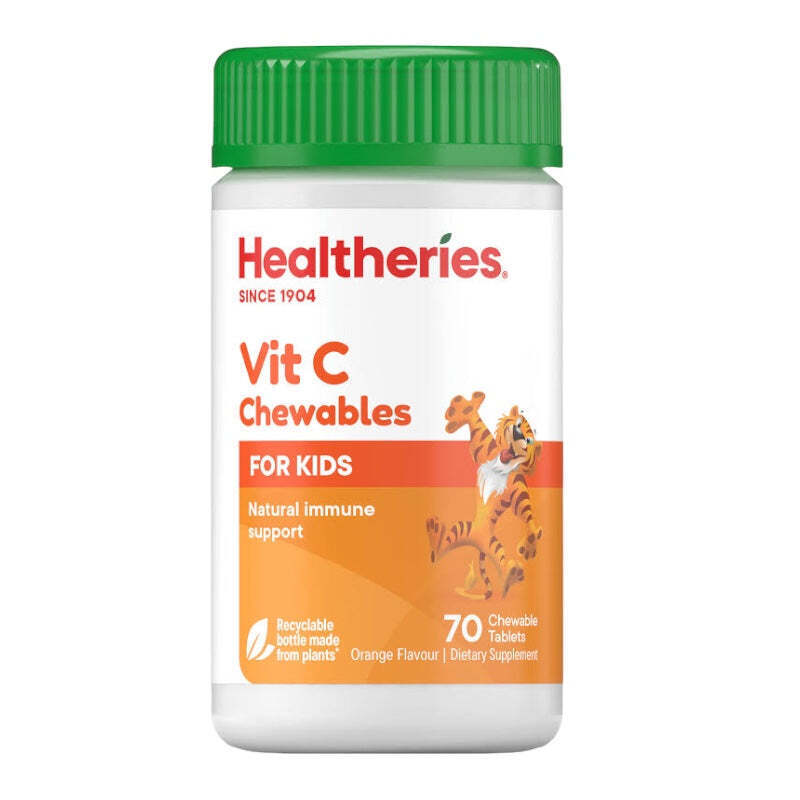 Healtheries Vit C 紐西蘭賀壽利 兒童維他命 C 咀嚼片 70粒
