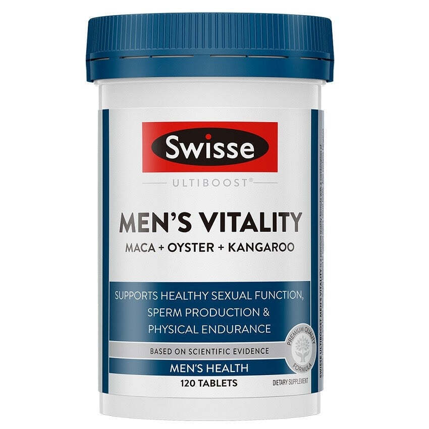 Swisse Men's Vitality 男性活力雄風片 (瑪卡、牡蠣、袋鼠精華) 120粒