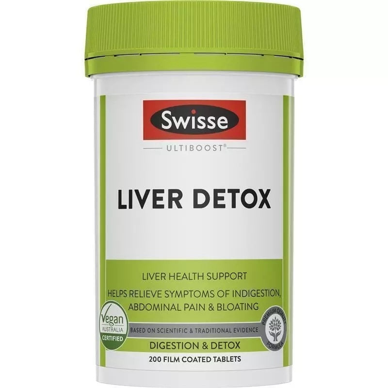 Swisse Liver Detox 澳洲 奶薊草護肝片 護肝寶 200粒 素食者