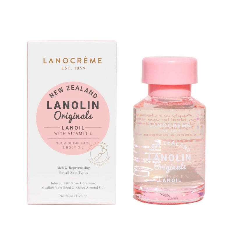 Lanocreme Lanolin Lanoil 紐西蘭經典羊毛脂油含維他命E 50ml
