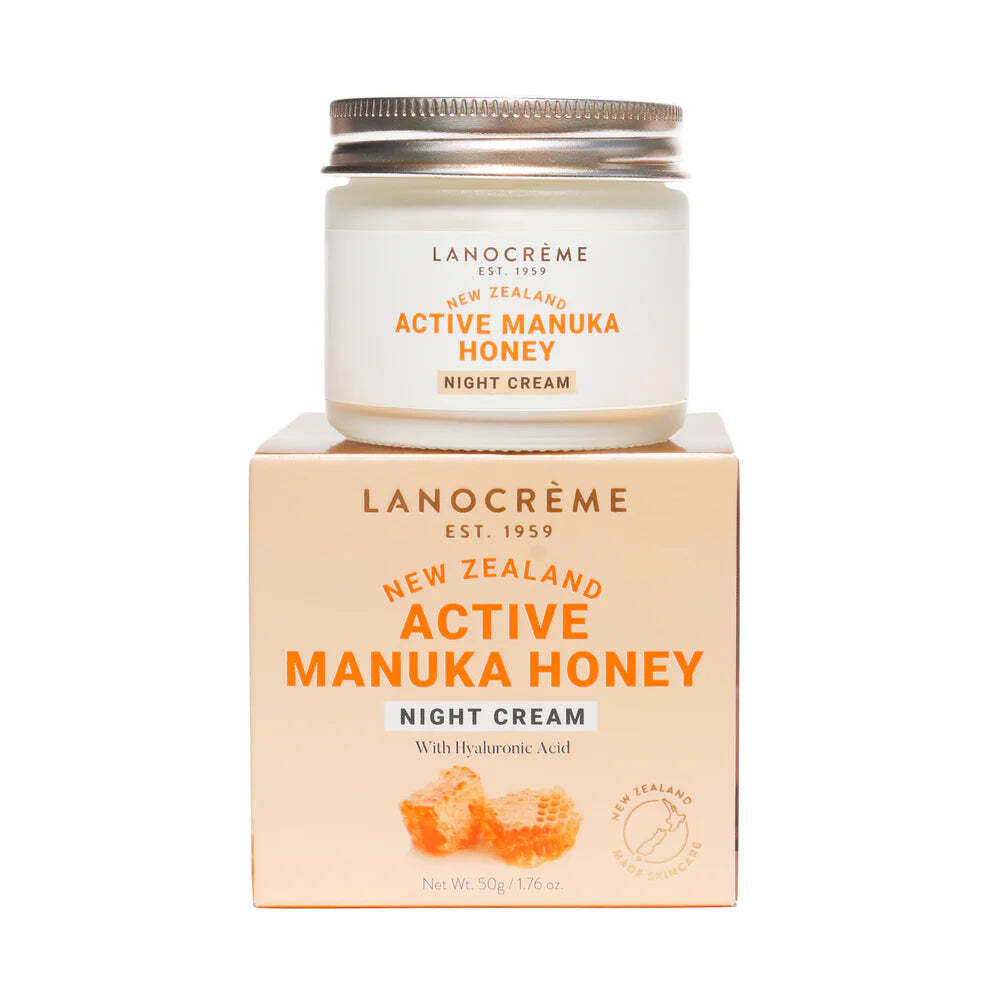 Lanocreme Active Manuka Honey Night Cream 活性麥蘆卡蜂蜜晚霜 50g