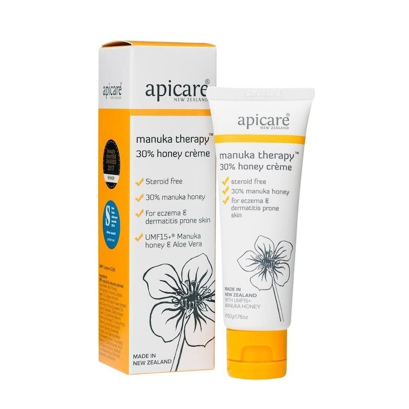 Apicare Manuka Therapy 30% Honey Creme 麥盧卡蜂蜜UMF15+ 舒緩 修復膏 50g