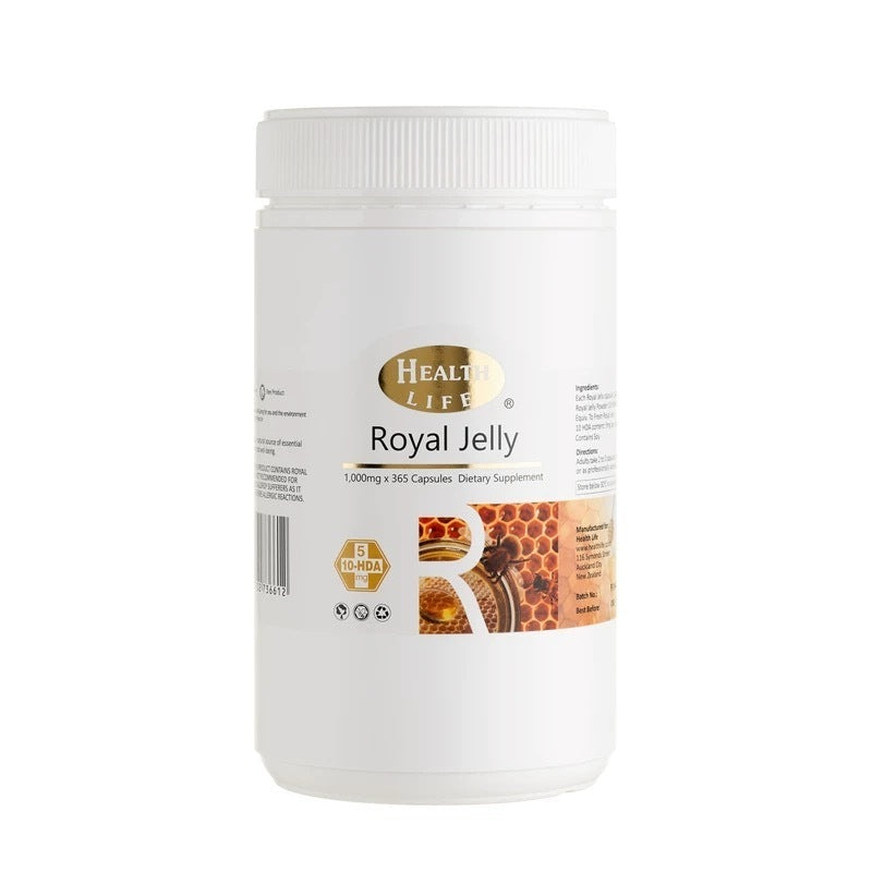 Health Life Royal Jelly 紐西蘭 蜂王乳膠囊 1000mg 365粒