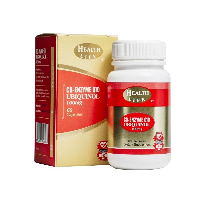 Health Life Co-Enzyme Ubiquinol 輔酶Q10 泛醇 100mg 60粒