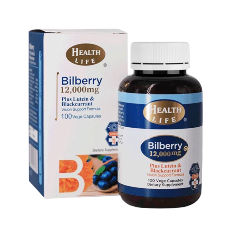 Health Life Bilberry Plus Lutein 高含量越橘 12000mg 含葉黃素 100粒