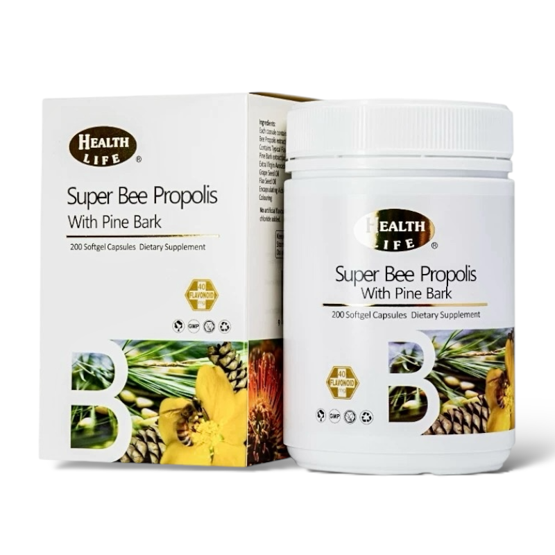 Health Life Super Bee Propolis + Pine Bark 紐西蘭松樹醇蜂膠 膠囊 200粒