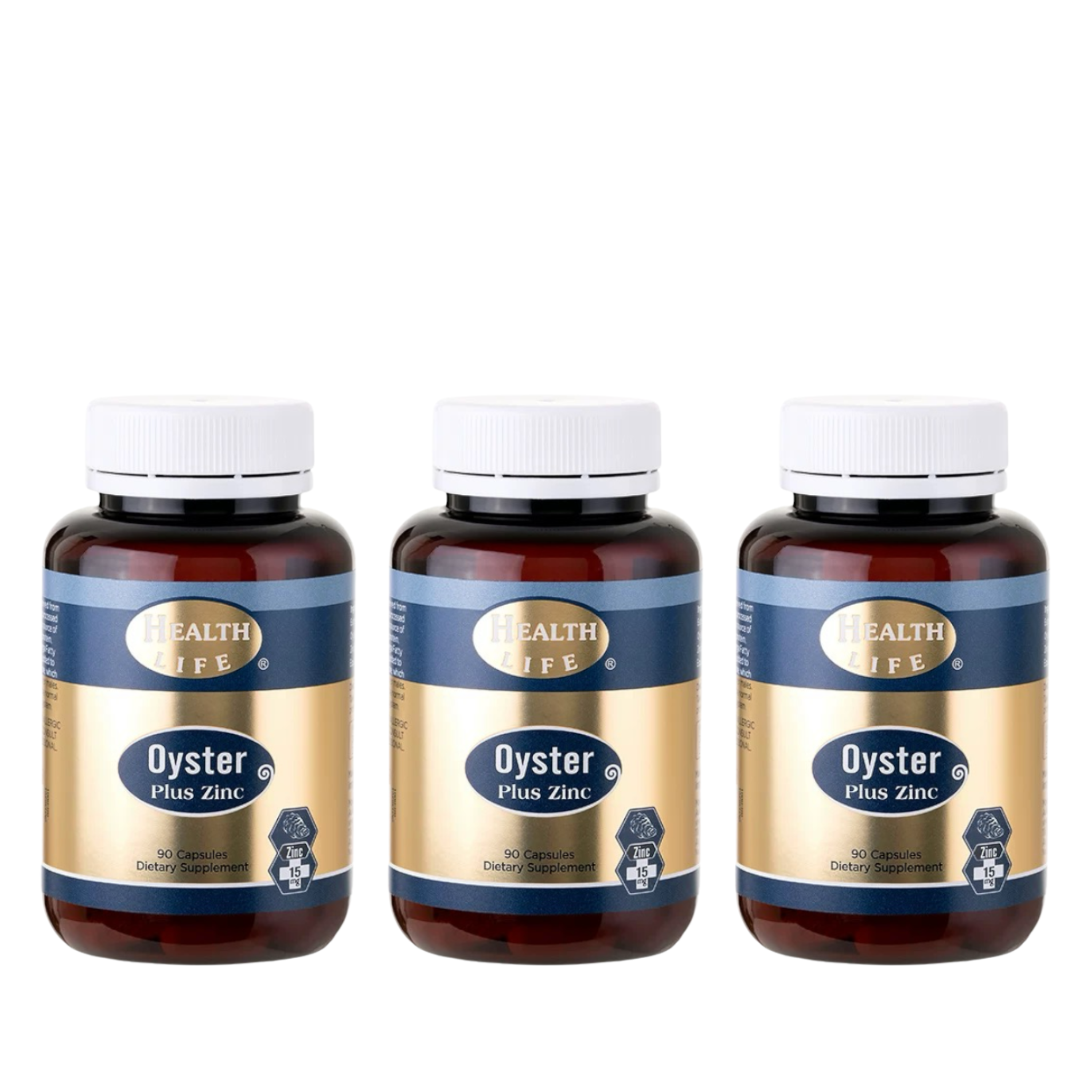 Health Life Oyster Plus Zinc 紐西蘭 高含量牡蠣加鋅 精華膠囊 90粒 3入