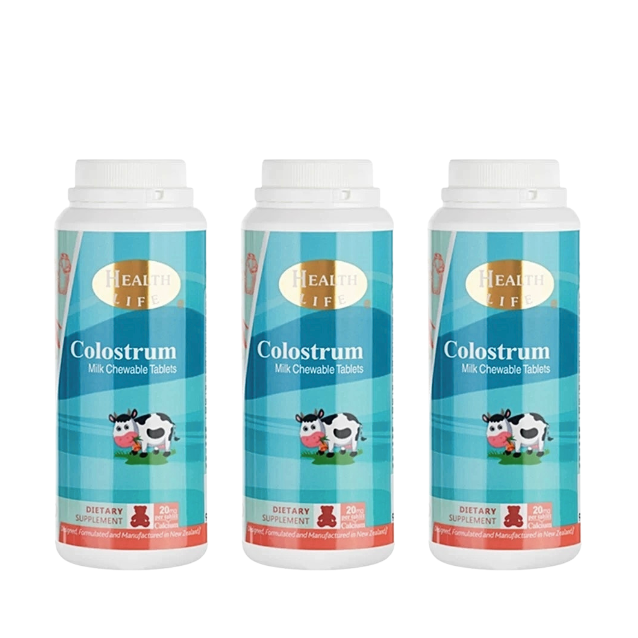 Health Life Milk Colostrum 牛奶初乳小熊咀嚼片 150粒 3入