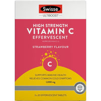 Swisse High Strength Vitamin C 高濃度濃縮維他命C 泡騰片 60片 素食者