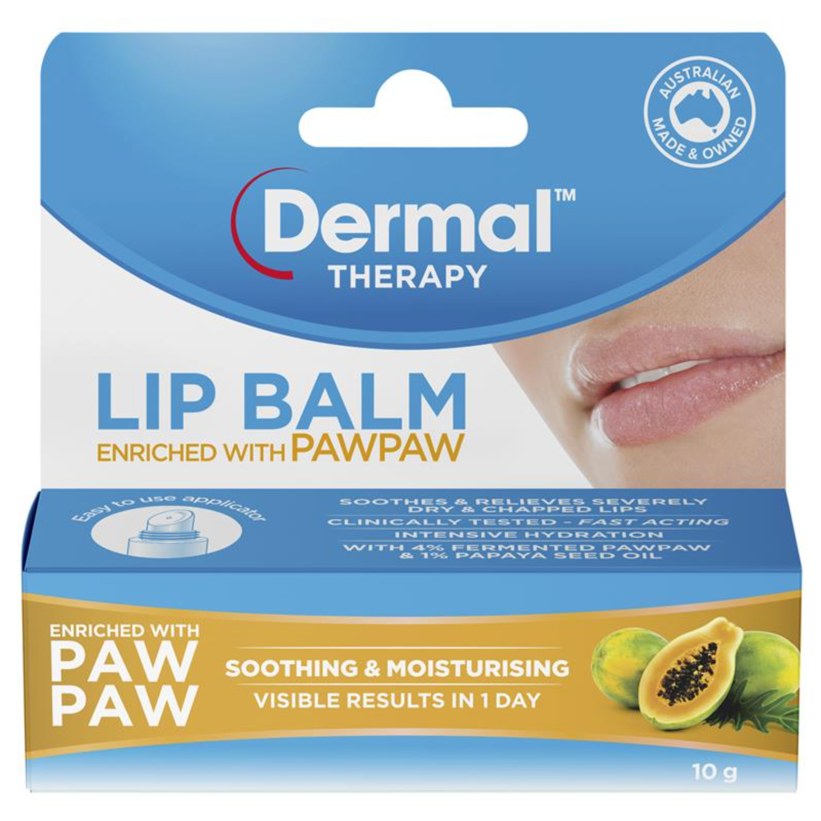 Dermal Therapy PawPaw Lip Balm 木瓜保濕護唇膏 10g