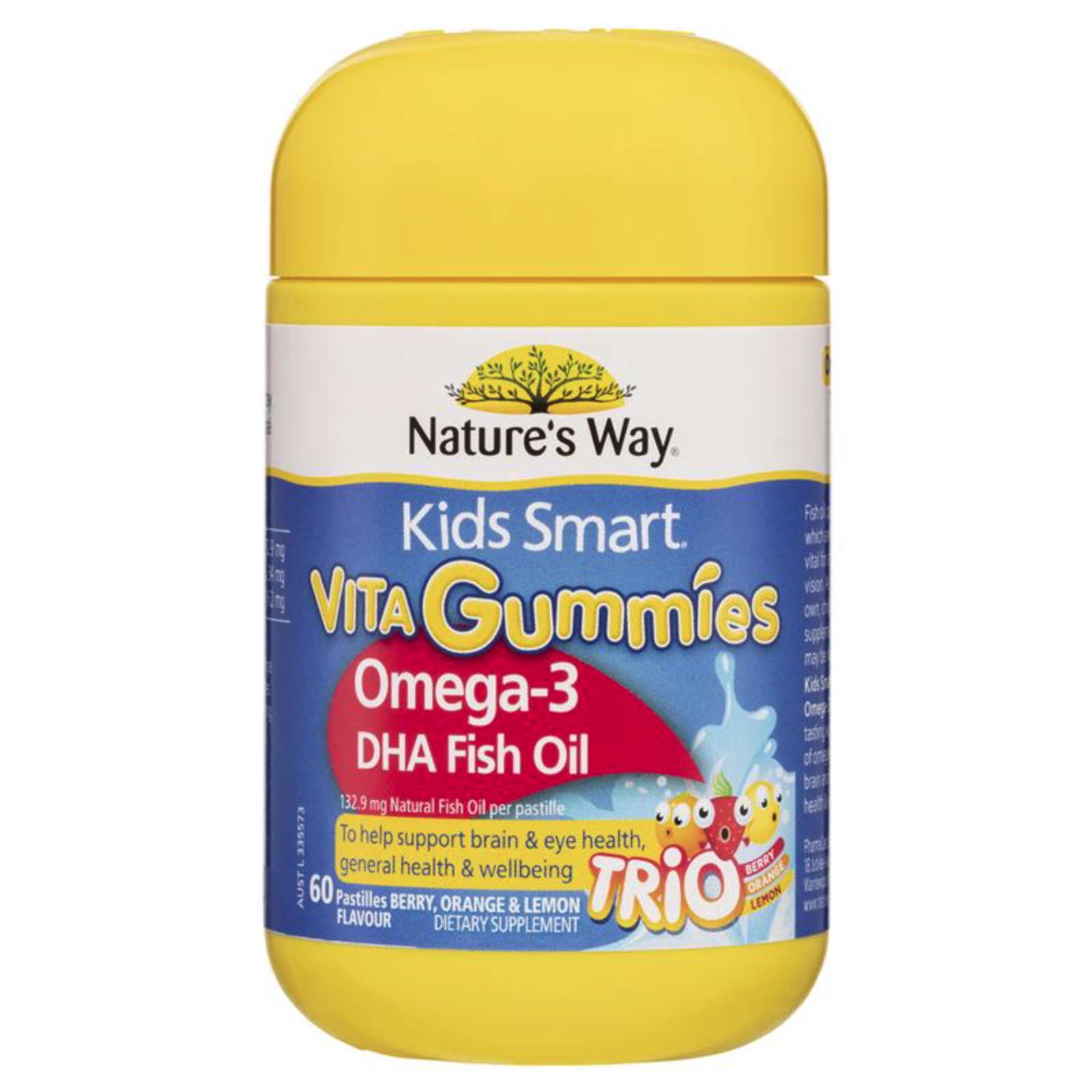 Nature’s Way Bursts 澳洲佳思敏 兒童 Omega-3 三味魚油 DHA 60粒