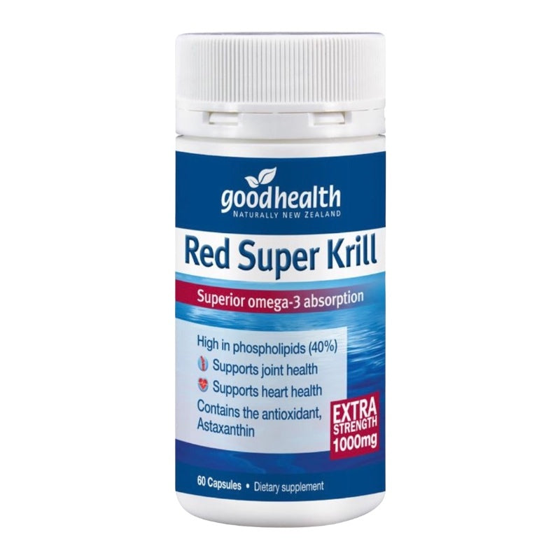 Good Health Red Super Krill 紐西蘭好健康 超級紅磷蝦油 1000mg 60粒