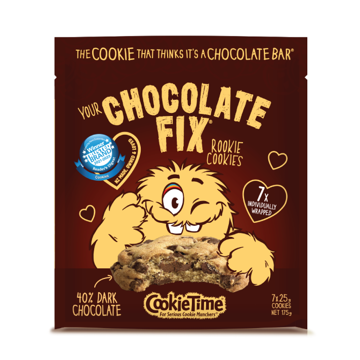 Cookie Time Chocolate Fix 紐西蘭雙層巧克力碎片餅乾 40%黑巧克力 25g*7包入