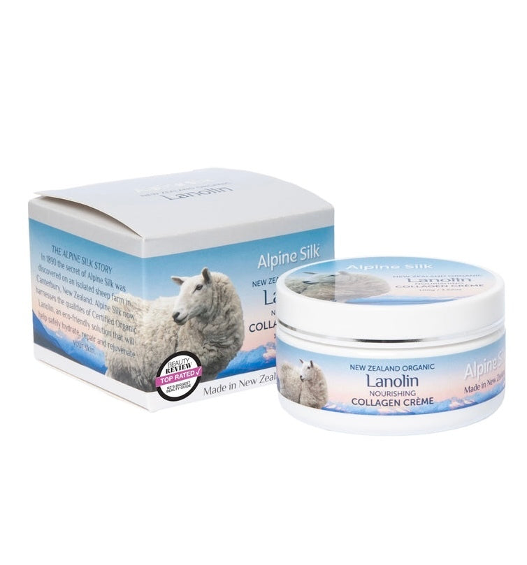 Alpine Silk Lanolin Collagen Cream 紐西蘭 有機羊毛脂膠原蛋白霜 100g