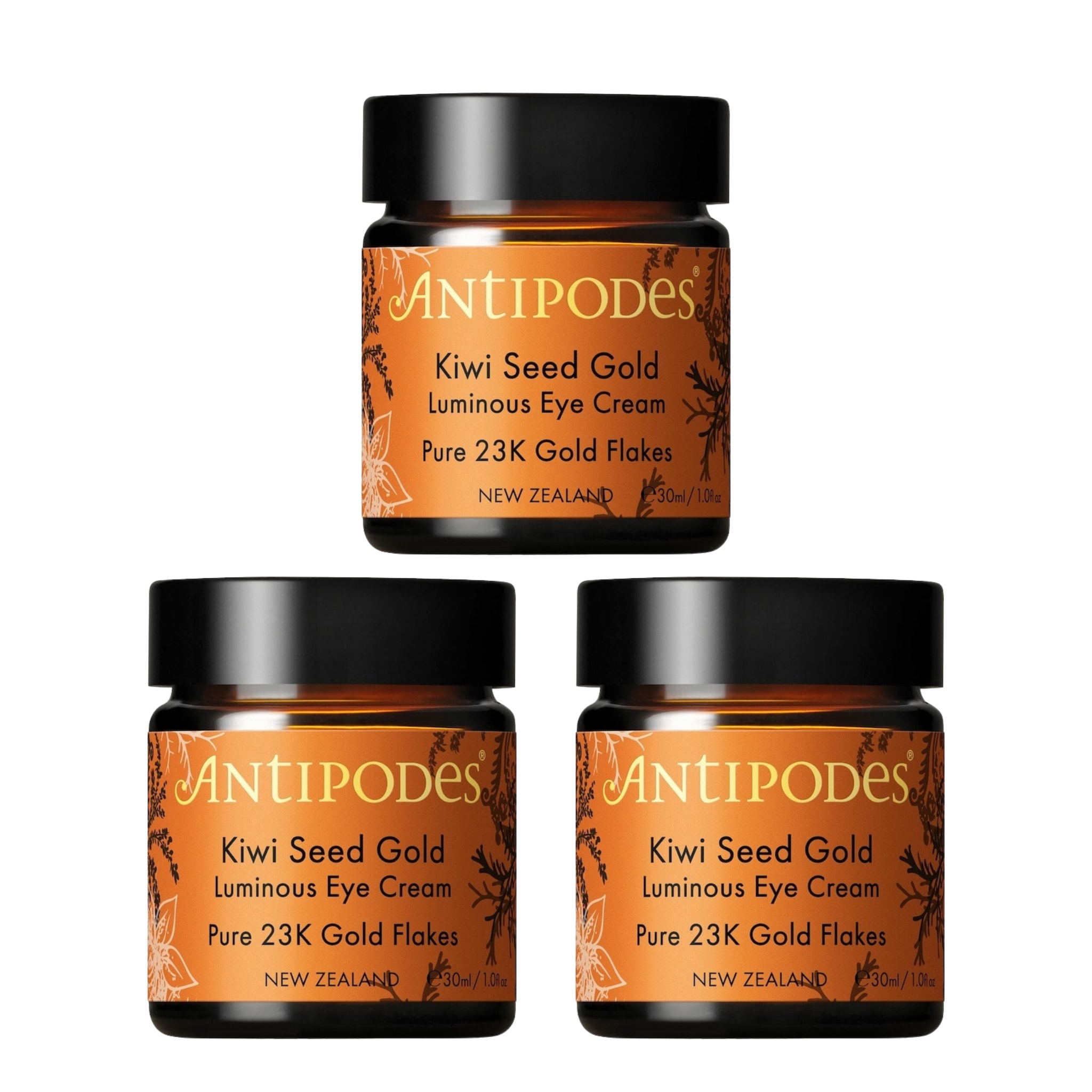 Antipodes Kiwi Seed Gold 黃金奇異果眼霜 30ml 3入