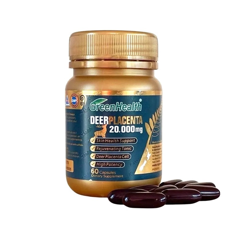 Green Health 紐西蘭 鹿胎素膠囊 20000mg 60粒