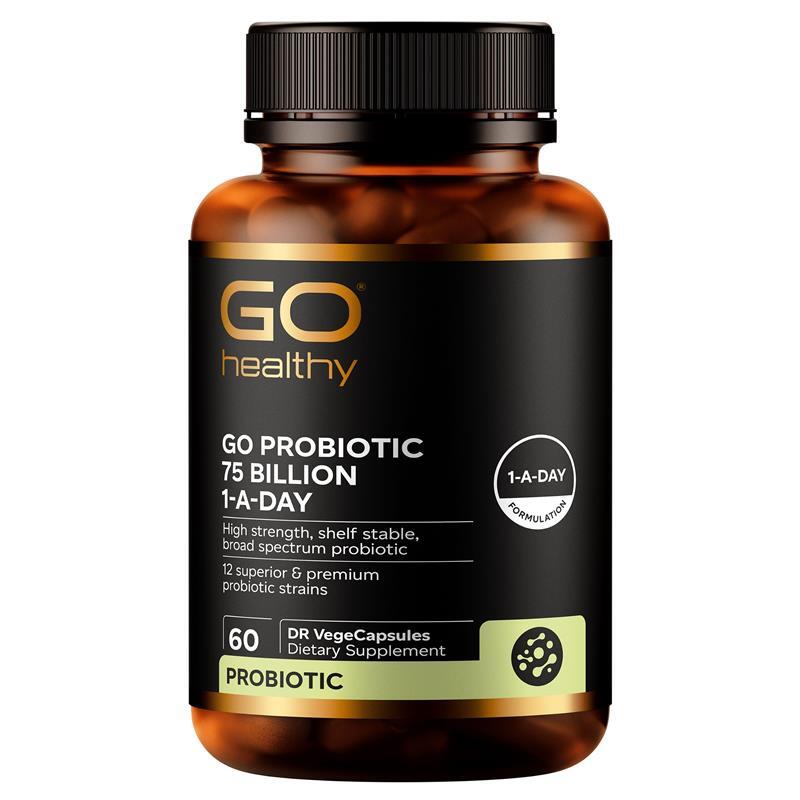 Go Healthy Probiotic 75 Billion 紐西蘭高之源 750億益生菌膠囊 60粒 素食膠囊