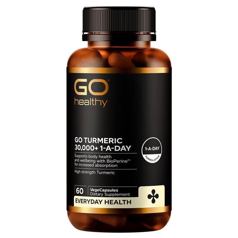 Go Healthy Turmeric  紐西蘭高之源 高含量薑黃 30000+ 60粒 素食膠囊