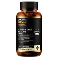 Go Healthy Grape Seed 紐西蘭高之源 葡萄籽膠囊 60000mg 120粒 素食膠囊