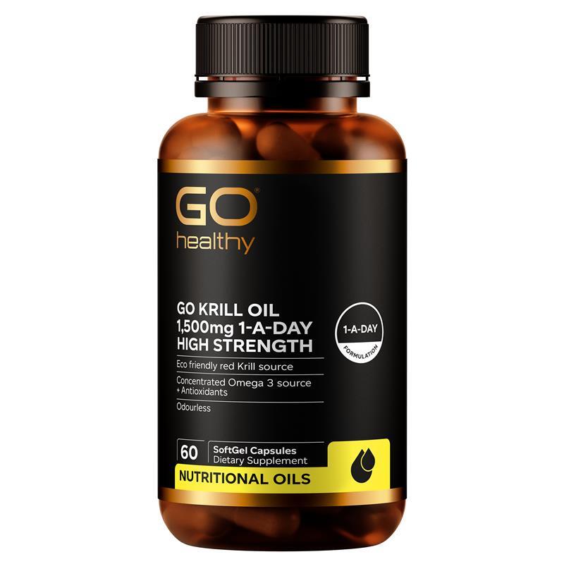 Go Healthy Krill Oil 紐西蘭高之源 磷蝦油 1500mg 60粒