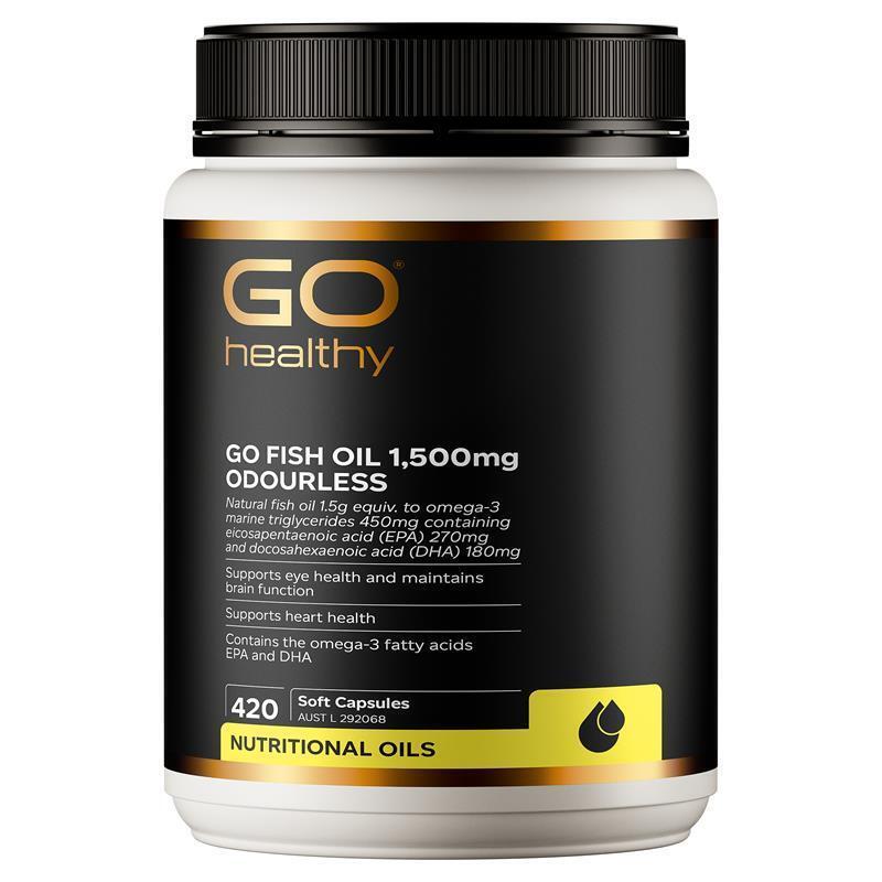GO Healthy Fish Oil 1500mg 紐西蘭高之源 無腥健康魚油 420 粒