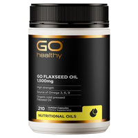 Go Healthy Flaxseed Oil 1500mg 紐西蘭 天然有機亞麻籽油膠囊 210粒