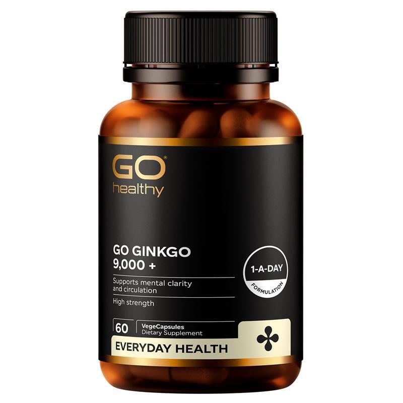 Go Healthy Ginkgo 紐西蘭高之源 銀杏膠囊 9000+ 60粒 素食膠囊