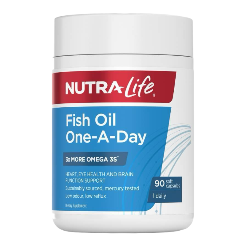 Nutralife Fish Oil 紐西蘭 紐樂 3倍濃縮無腥魚油 90粒 (天然檸檬味)