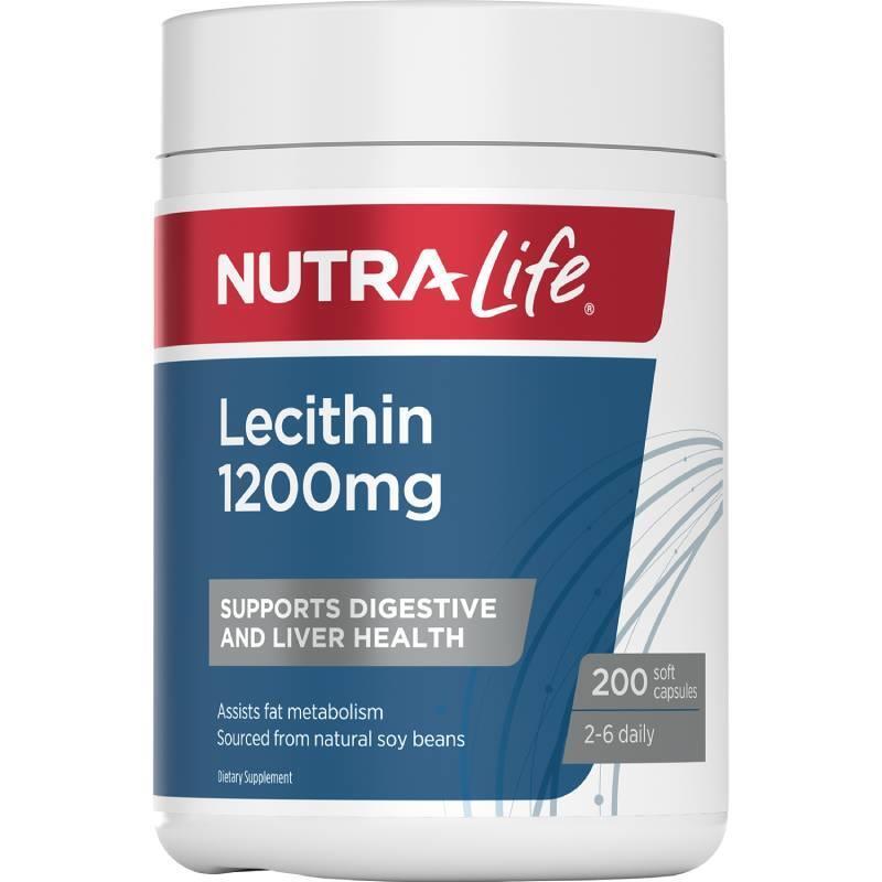 Nutralife  LECITHIN 1200MG紐西蘭紐樂 高含量大豆卵磷脂 1200mg 200粒