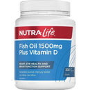 Nutralife FISH OIL 1500MG PLUS VITAMIN D 紐西蘭紐樂 深海魚油+維生素D 1500mg 300粒