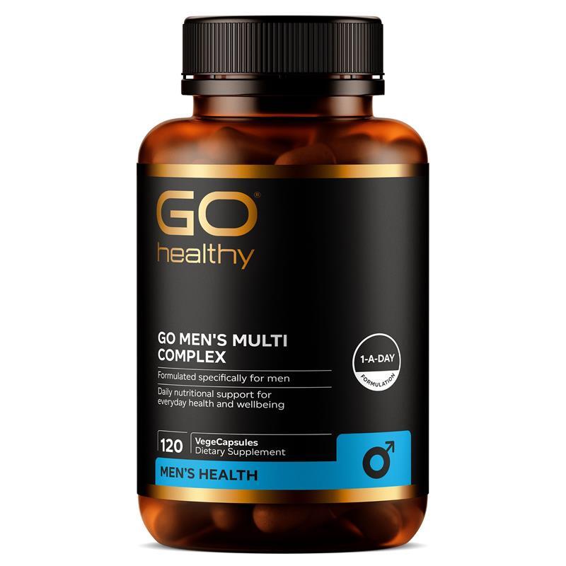 Go Healthy  MEN’S MULTI COMPLEX 紐西蘭高之源 男性綜合維他命 120粒 適合素食者