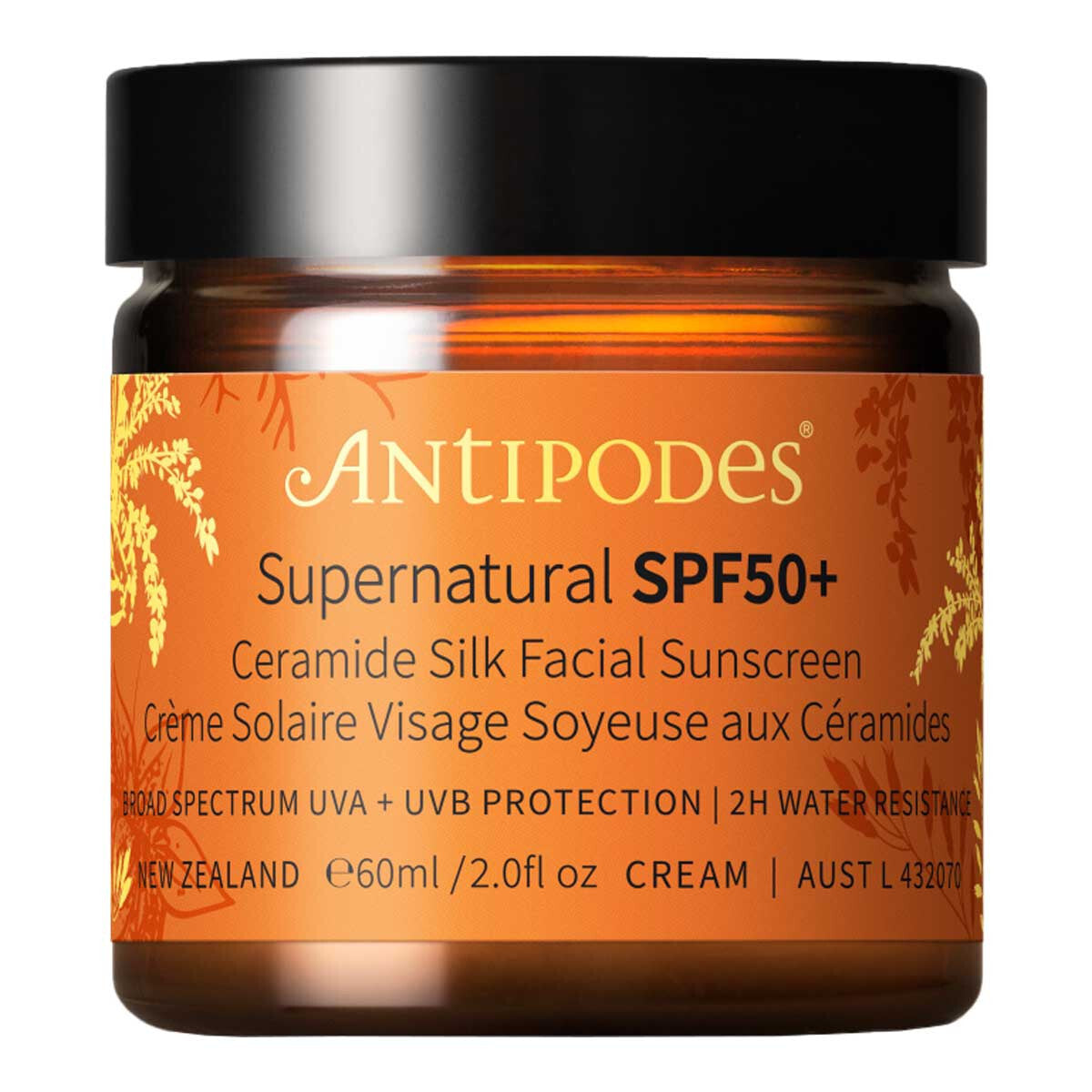 Antipodes Supernatural SPF50+神經醯胺臉部防曬霜 60ml