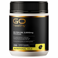 Go Healthy Go Fish Oil 紐西蘭高之源 高含量深海無腥魚油 2000mg 230粒