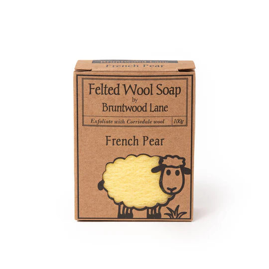Bruntwood Lane  French Pear Felted Wool Soap  法式香梨  羊毛氈皂